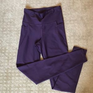 Old navy elevate power soft leggings.  Purple.  Size M long